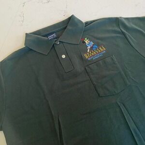 Vintage 90s Disneyana Brave Little Tailor Apprentice Polo  Mickey Mouse  XL‎
